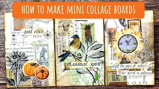 How to Make Cool Collaged Mini Master Boards for Junk Journals/Inspired by The Paper Outpost