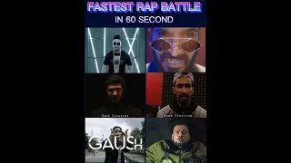 FASTEST RAP BATTLE RAFTAAR X EMIWAY X KRSNA X MUHFAAD X GAUSH X IKKA#shortsfeed#bkp#awaam#raa#praja