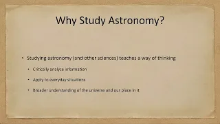 Lesson 1 - Lecture 1 - Astronomy and Science - OpenStax Astronomy 2e