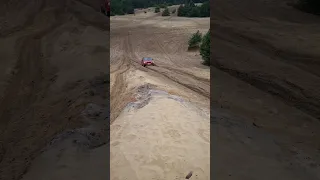 Lifted Subaru Impreza climbs highest sandy hill