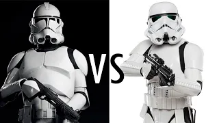 Are Clones Troopers SUPERIOR to Stormtroopers on the Battlefield?