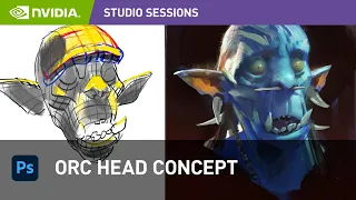 Creating Fantasy Orc Head Concept Art in Adobe Photoshop w/ Ahmed Aldoori