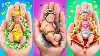 Reiche gegen bankrotte gegen giga-reiche Babies / 30 Dolls DIYs