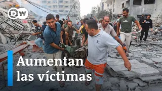 Bombardeos israelíes sobre Gaza dejan miles de muertos y heridos