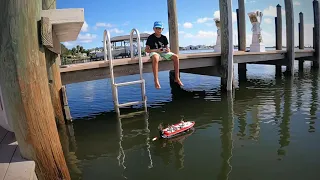 RC fishing boat challenge