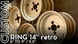 CUSTOM VELG RING 14 RETRO LEBAR 9" MENJADI 9,5"