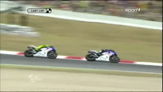 Rossi vs. Lorenzo - auf der letzten Rille | Catalunya 2009 (german commentary)