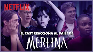 Jenna Ortega y el cast de Merlina reaccionan a la escena de baile | Netflix