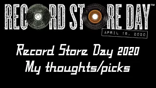 Record Store Day 2020 - My Thoughts/Picks | Vinyl Community