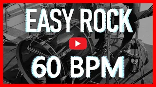 Slow Simple Rock Drum Track 60 BPM Drum Beat (Isolated Drums) [HQ]