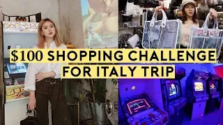 $100 Shopping Challenge for Italy Trip & Jang Woo-Hyuk Arcade Cafe | Q2HAN