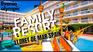 Hotel tour Lloret de mar spain | evenia olympic resort 4*