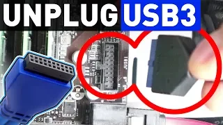 How to Unplug USB 3.0 Connector from Mainboard (Remove, Pull off, Disconnet, Eject USB 3/3.1/3.2)