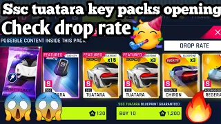 Asphalt 9 | Ssc Tuatara Key packs opening | Spend 1200 tokens | Check drop rate 😱🔥🥳