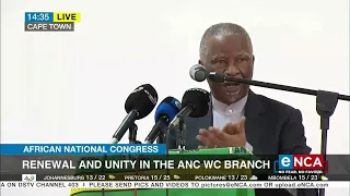 Former President Thabo Mbeki speaks at ANC Western Cape event