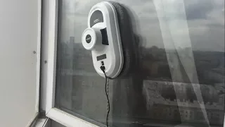 КАК ПОМЫТЬ ОКНА СНАРУЖИ на высоком этаже / ОБЗОР и ТЕСТ ДРАЙВ робота  Window Cleaning Robot