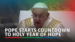 Pope starts countdown to Holy Year of hope | ABS CBN News