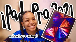 UNBOXING THE 2021 12.9" IPAD PRO (w/M1 CHIP) & APPLE PENCIL 2! | + set-up & accessories | Kori Maria