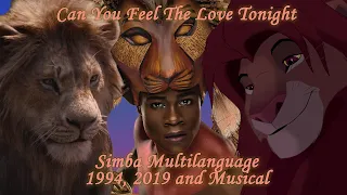 Can You Feel The Love Tonight- Simba One-line multilanguage 1994, 2019, musical