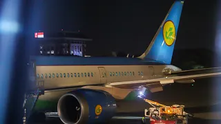 MOST SECURE AND EXOTIC AIRLINE? UZBEKISTAN AIRWAYS BOEING 787-8 FLIGHT HY542 JAKARTA TO TASHKENT