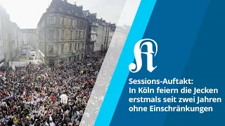 Sessions-Auftakt in Köln: Jecke feiern auf den Straßem