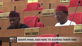 SENATE PANEL ASKS NERC TO SUSPEND TARIFF HIKE