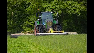 [1.Schnitt+Neufahrzeug] LU Schmidt Ronneburg Fendt Vario 728 mit Claas Disco Mähkombination