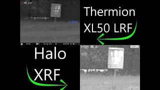 Pulsar Thermion 2 LRF XL50 HD VS N Vision Halo XRF side by side thermal rifle scope video comparison