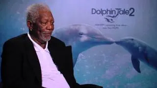 Dolphin Tale 2: Morgan Freeman "Dr. Cameron McCarthy" Official Movie Interview | ScreenSlam