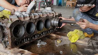 Repair Engine Hyundai 6d16 | Restoration And Repair Of Marine Engines.