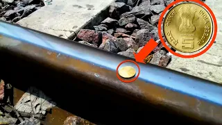 Coin VS Train // amazing science experiment//train vs coin