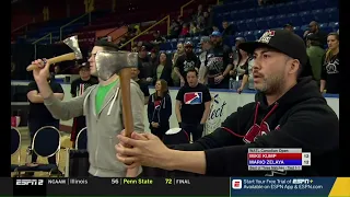 AXE FAIL live on ESPN [EMBARASSING axe throwing moment]