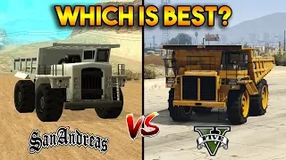 GTA 5 DUMP VS GTA SAN ANDREAS DUMPER : WHICH IS BEST?