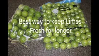 Keep Limes / Lemon fresh for longer - simple trick will keep lemons fresh in your fridge for months