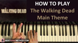 HOW TO PLAY - The Walking Dead - Main Theme (Piano Tutorial Lesson)