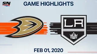 NHL Highlights | Anaheim Ducks vs. Los Angeles Kings – Feb. 1, 2020
