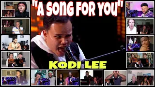 "A SONG FOR YOU" REACTORS REACTION COMPILATION/KODI LEE