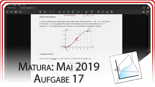 Matura 2019 Mai: Aufgabe 17 - Polynomfunktion | Mathe EasyGoing