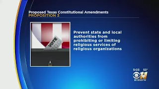 A Look At Some Of The Propositions Texans Are Voting On Tuesday To Amend State Constitution