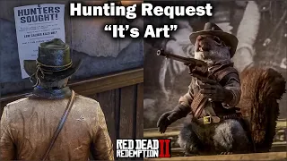 Hunting Request and "It's Art" Achievement in Red Dead Redemption 2 - A Better World, A new Friend