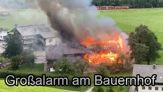 🚒 🔥Vollbrand von Bauernhof in Zell am Ziller🔥 🚒