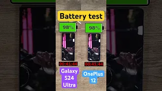 Samsung Galaxy S24 Ultra vs OnePlus 12 battery test