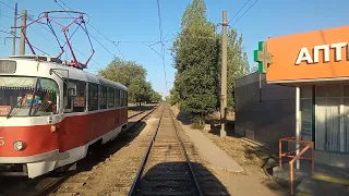 Волгоградский трамвай. Маршрут 10 "Жилгородок" - "Детский Центр"(почти)/Volgograd tram. Route 10