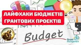 Лайфхаки бюджетів грантових проектів