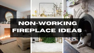 Non - Working Fireplace Ideas & Inspiration | Fireplace Home Decor | And Then There Was Style