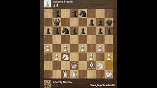 Anatoly Karpov vs Lubomir Ftacnik • Chess Olympiad - Greece, 1988