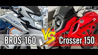 Honda BROS -160 2024 x Yamaha CROSSER - 150 2023 | COMPARATIVO |