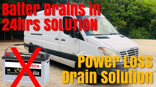 2010 Mercedes Sprinter Battery Drain How To keep your Sprinter from Draining your battery