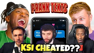 FILLY EXPOSED KSI for CHEATING in SIDEMEN PRANK TEXT ROULETTE