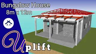 Small House Design 8x12m with 3 bedroom